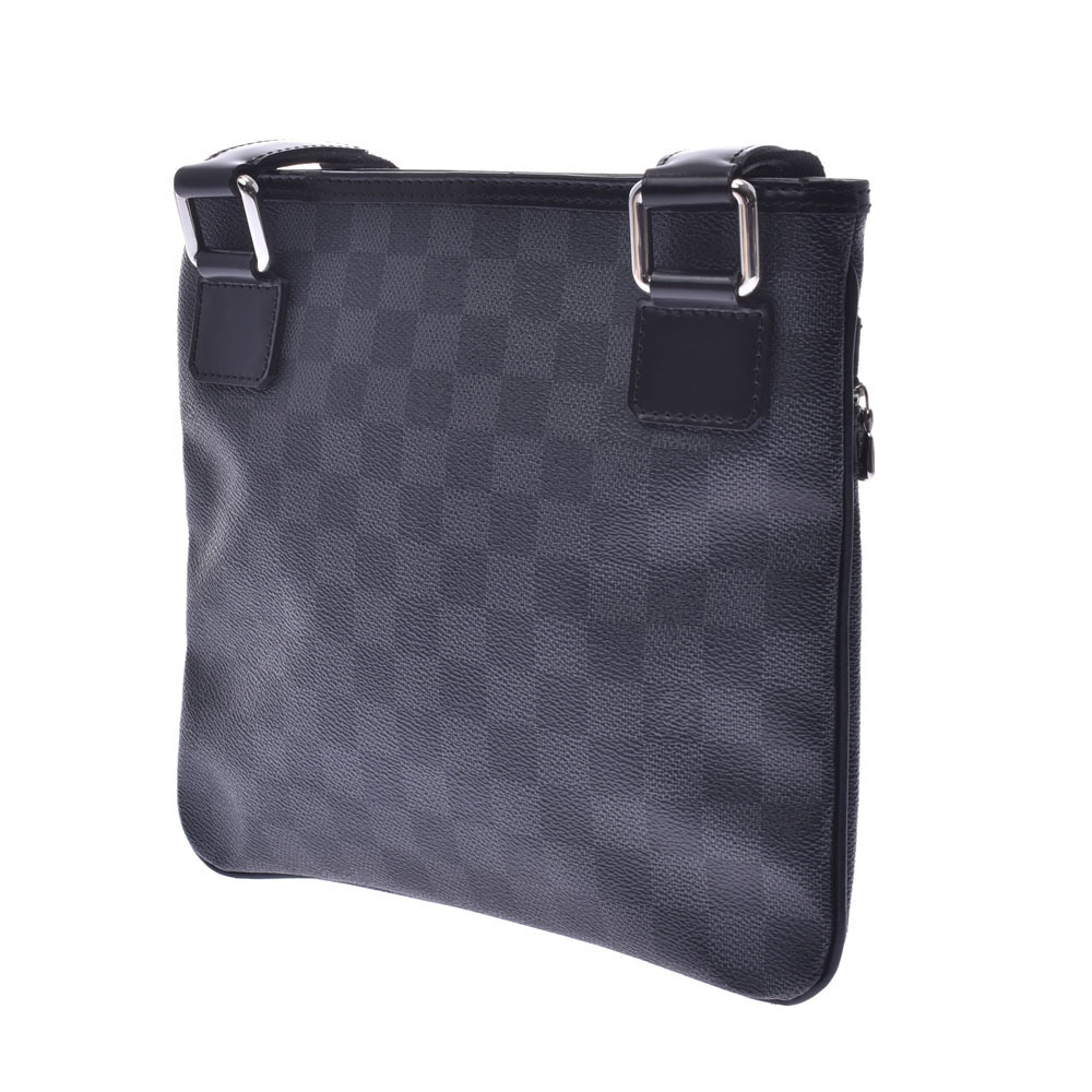 Louis Vuitton Black Shoulder Graphite Damier Thomas Bag Black Gray